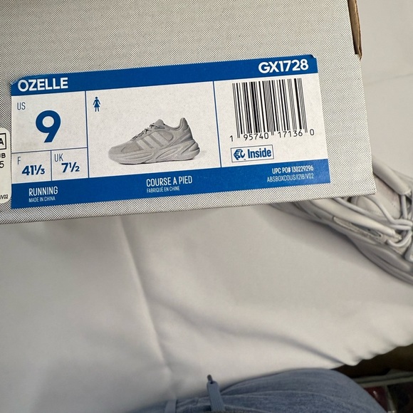 adidas Gray and Pink Athletic Shoes with Cushioned Midsole - Picture 9 of 9